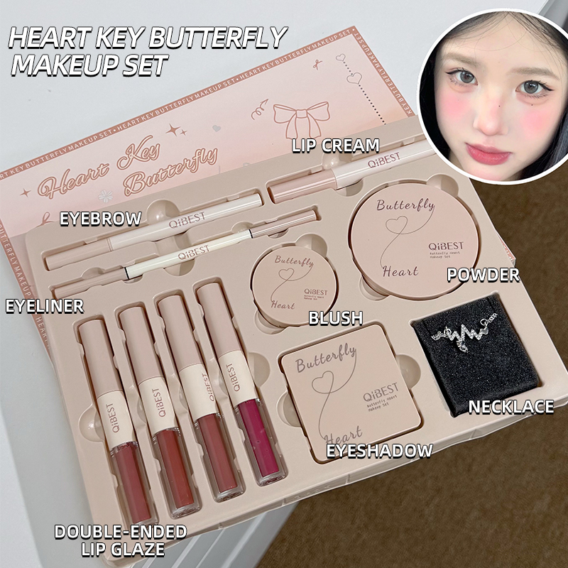 Rare Beauty Makeup Kit - Makeup Gift Box Butterfly Bow Heart