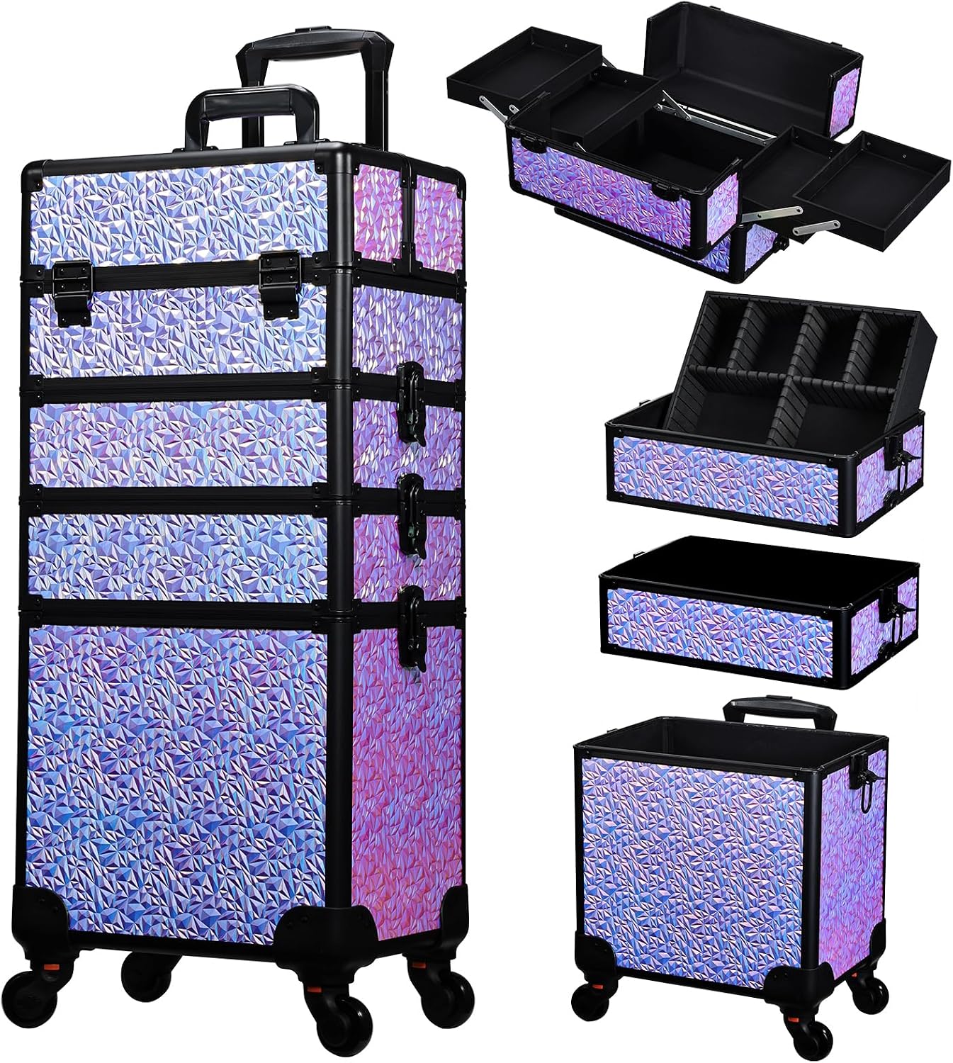 Beauty & Makeup Katia Di Paola - Rolling Makeup Train Case, Large Cosmetology