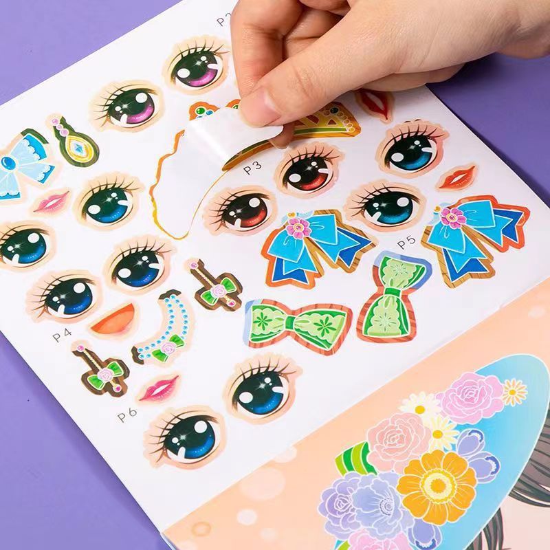Princess Dress Up Sticker Book - Beauty Makeup Book review and price