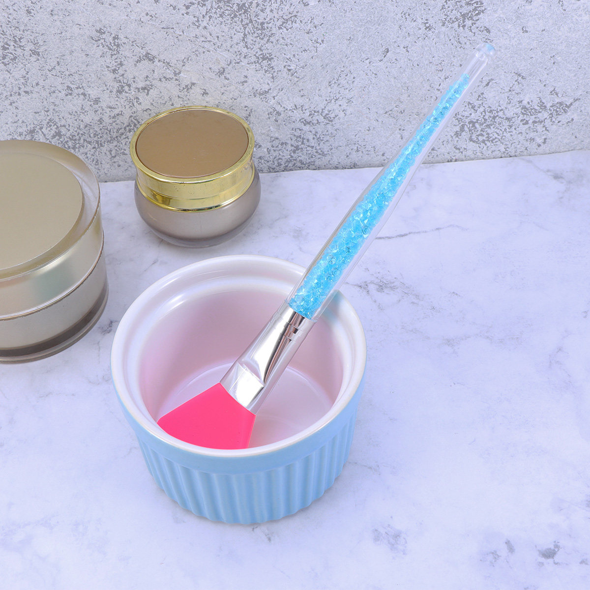Silicone Face Mask Brush Blue  - Beauty Makeup Brushes review and price