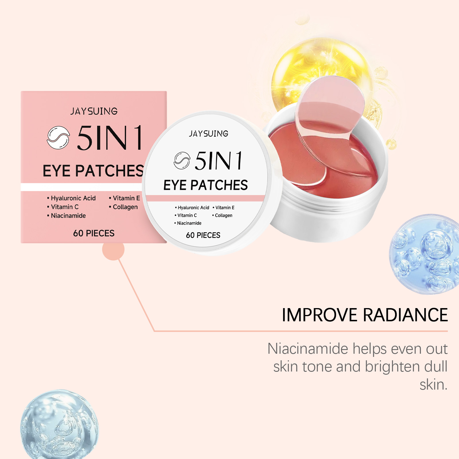 JAYSUING 5-in-1 Under Eye Patc - Collagen Eye Patch review and price