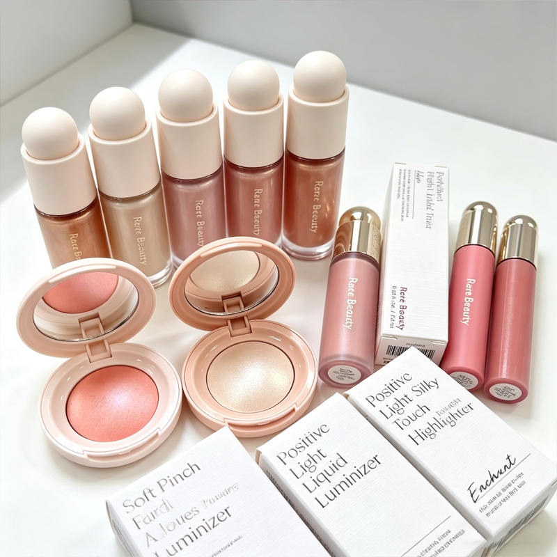 Rare Beauty Powder Blush Highl - Rare Beauty Makeup Kit review and price
