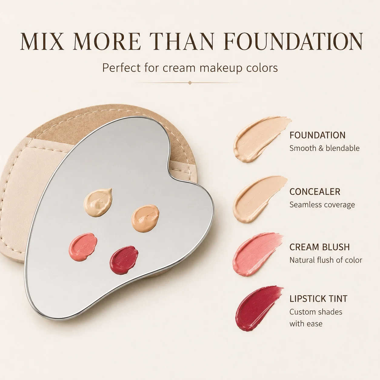 Heart Shaped Stainless Steel M - Beauty Makeup Tools review and price