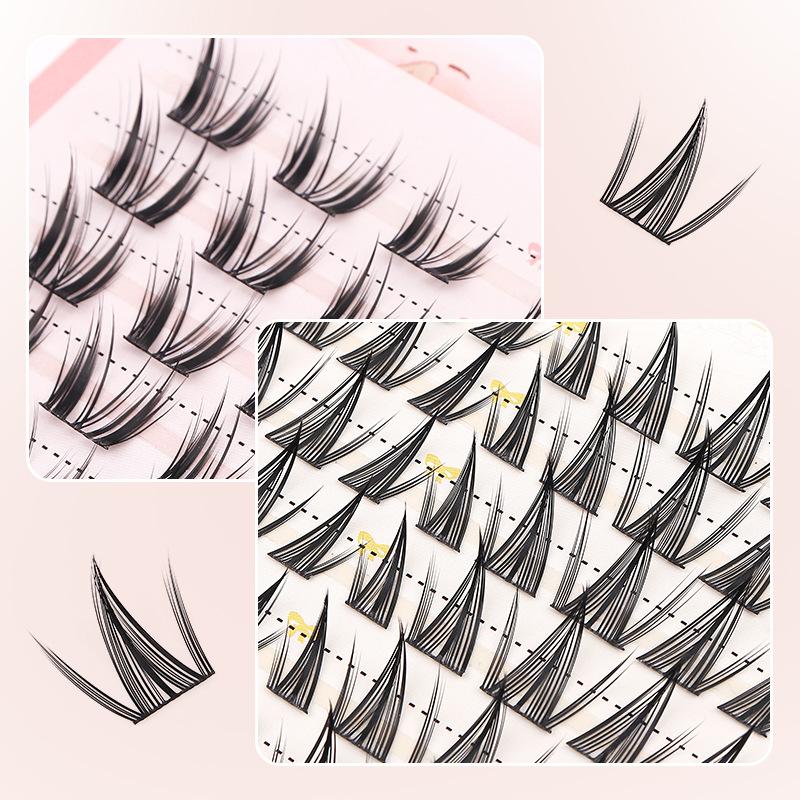 Hot Sale 10 Rows Individual Ey - False Eyelashes Natural review and price