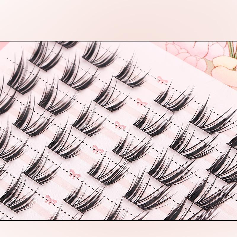 Hot Sale 10 Rows Individual Ey - False Eyelashes Natural review and price