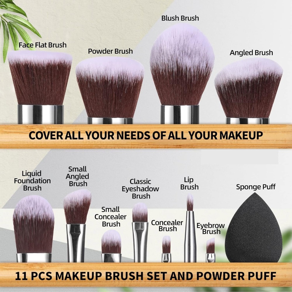 BS-MALL Makeup Brush Set 11Pcs - Blush Brush Kabuki review and price