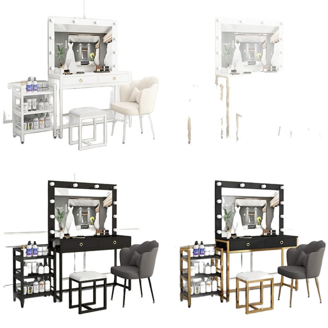 Studio dresser with lamp mirro - Beauty Makeup Studio review and price
