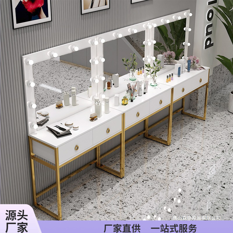 Studio dresser with lamp mirro - Beauty Makeup Studio review and price