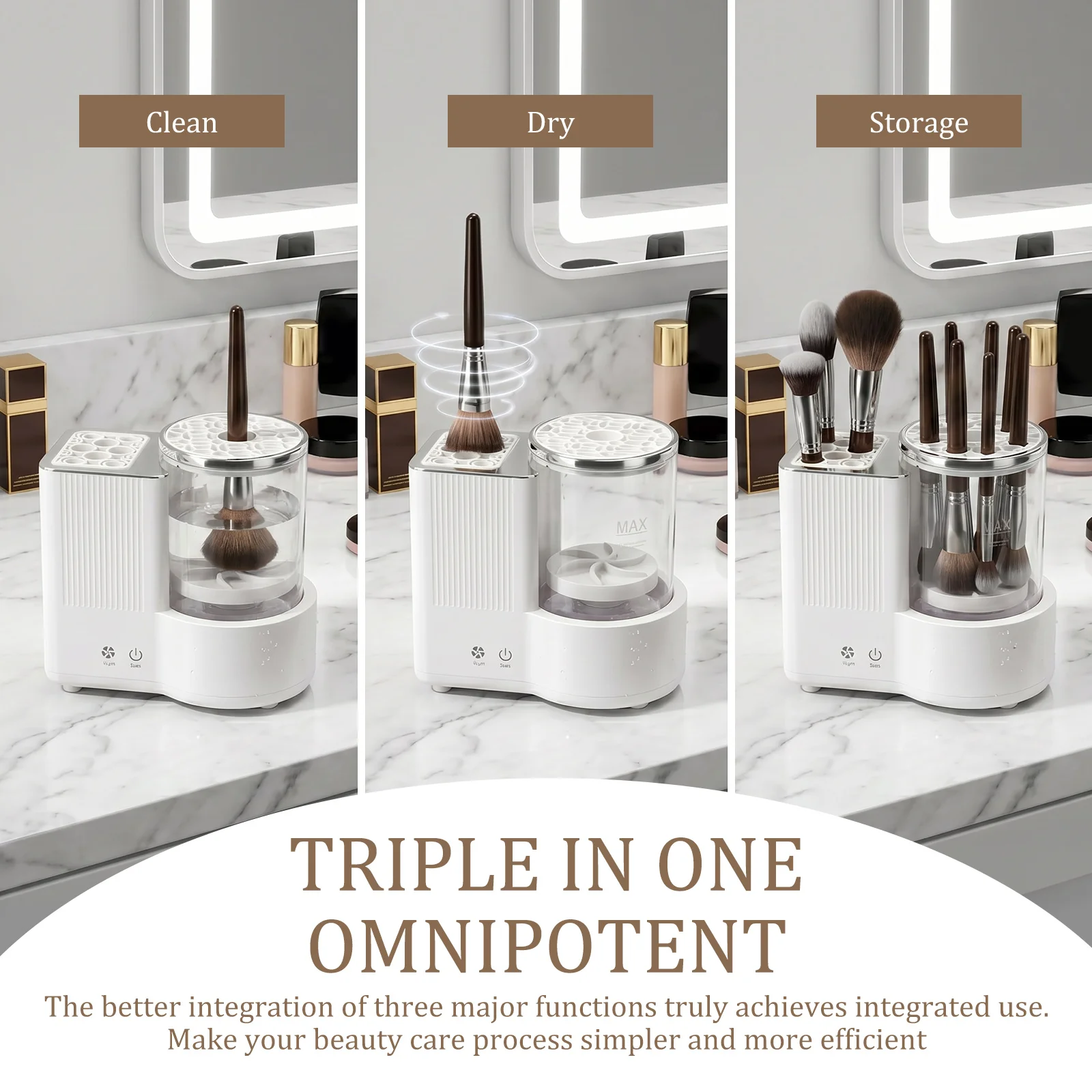 3 IN 1 Electric Makeup Brush C - Beauty Makeup Brushes review and price