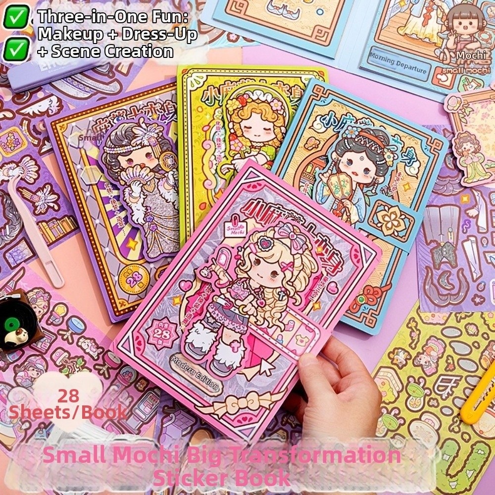 28 Sheets Cartoon Dress-up Sti - Beauty Makeup Book review and price