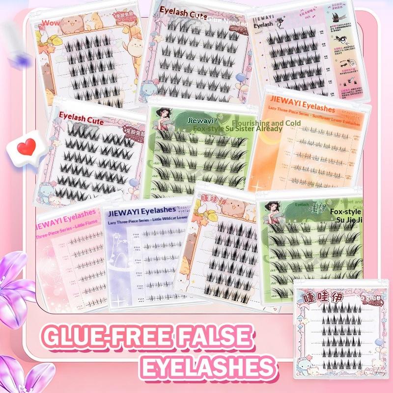 6 Rows Diy Segmented False Eye - False Eyelashes Natural review and price