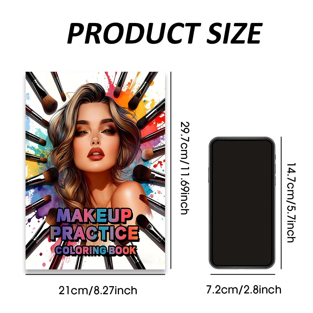 Makeup Practice Coloring Book  - Beauty Makeup Book review and price