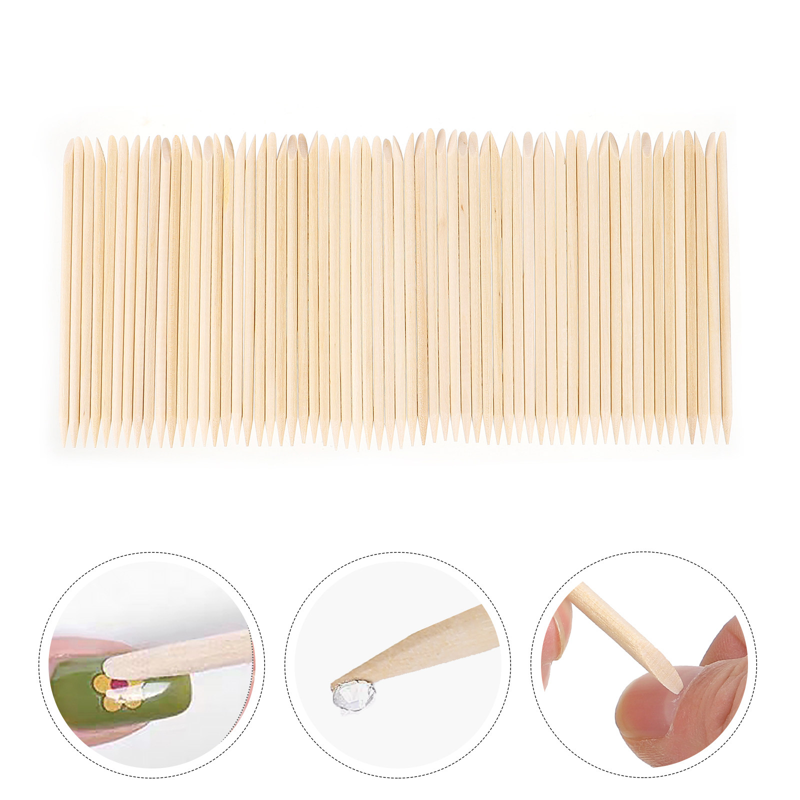 200pcs Orange Wood Cuticle Sti - Gel Nail Polish review and price