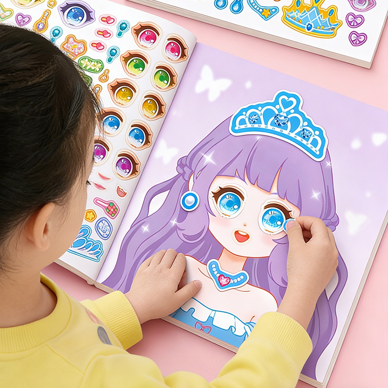 Princess Makeup Stickers, DIY  - Beauty Makeup Book review and price
