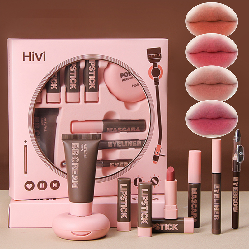 Gift Box 9-piece Lipstick Powd - Rare Beauty Makeup Kit review and price