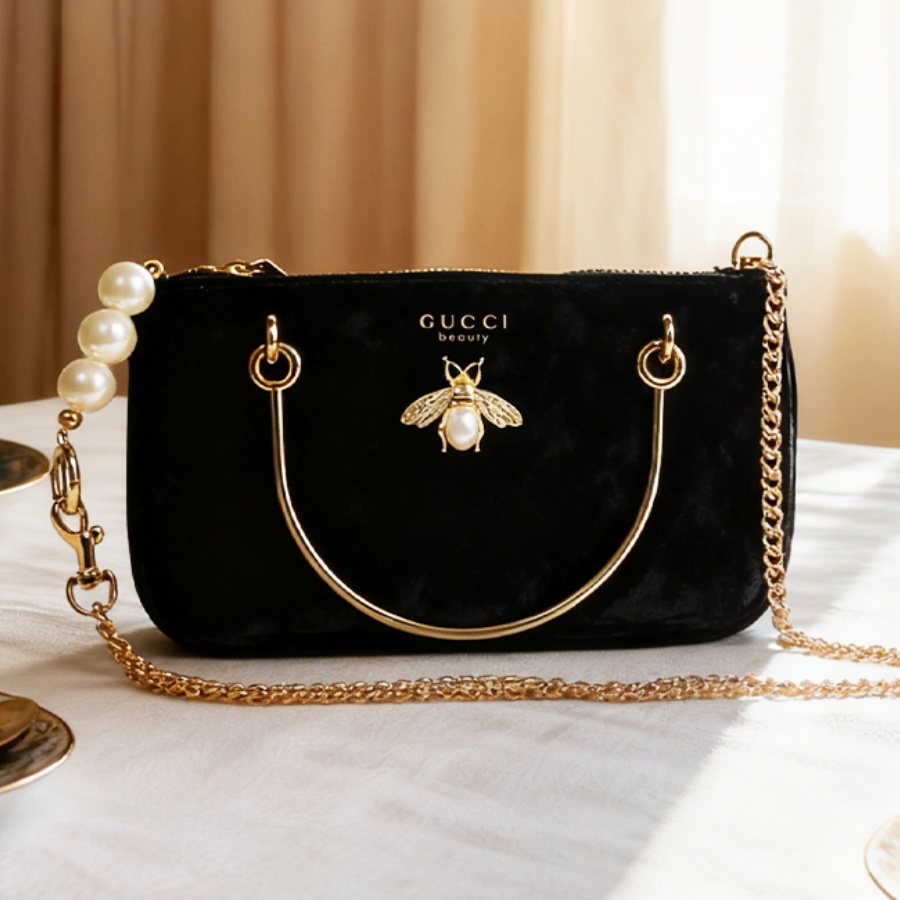 Gucci’s Bag Women Black Velvet - Ysl Beauty Makeup review and price