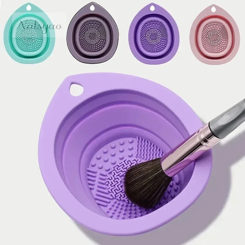 Silicone Folding Makeup Brush  - Beauty Makeup Brushes review and price