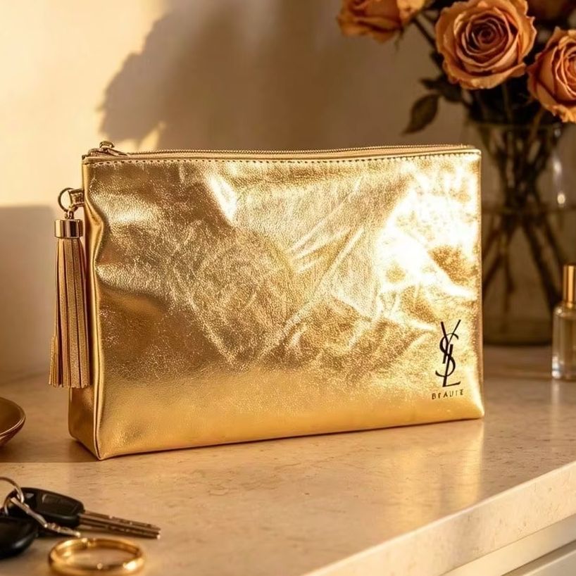 YSL Beaute Metallic Gold Zippe - Ysl Beauty Makeup review and price